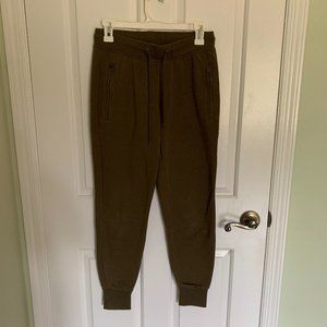 Forever 21 Olive Green Joggers with Zipper Pockets